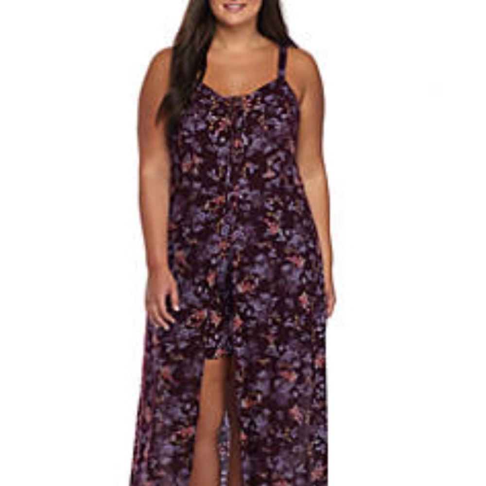 Romper W/ Maxi Skirt Overlay